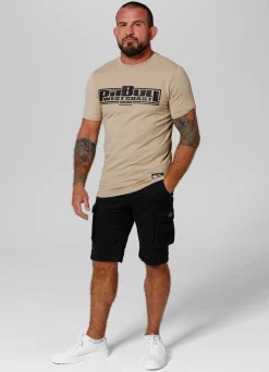 Men's T-Shirt Slim Fit Classic Boxing - Sand