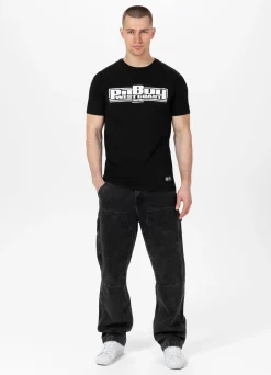 Men's T-Shirt Slim Fit Classic Boxing - Black