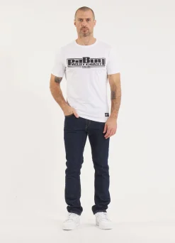 Men's T-Shirt Slim Fit Classic Boxing - White