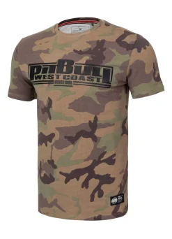 Men's T-Shirt Slim Fit Classic Boxing - Woodland Camo