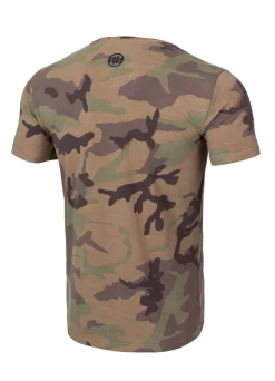 Men's T-Shirt Slim Fit Classic Boxing - Woodland Camo
