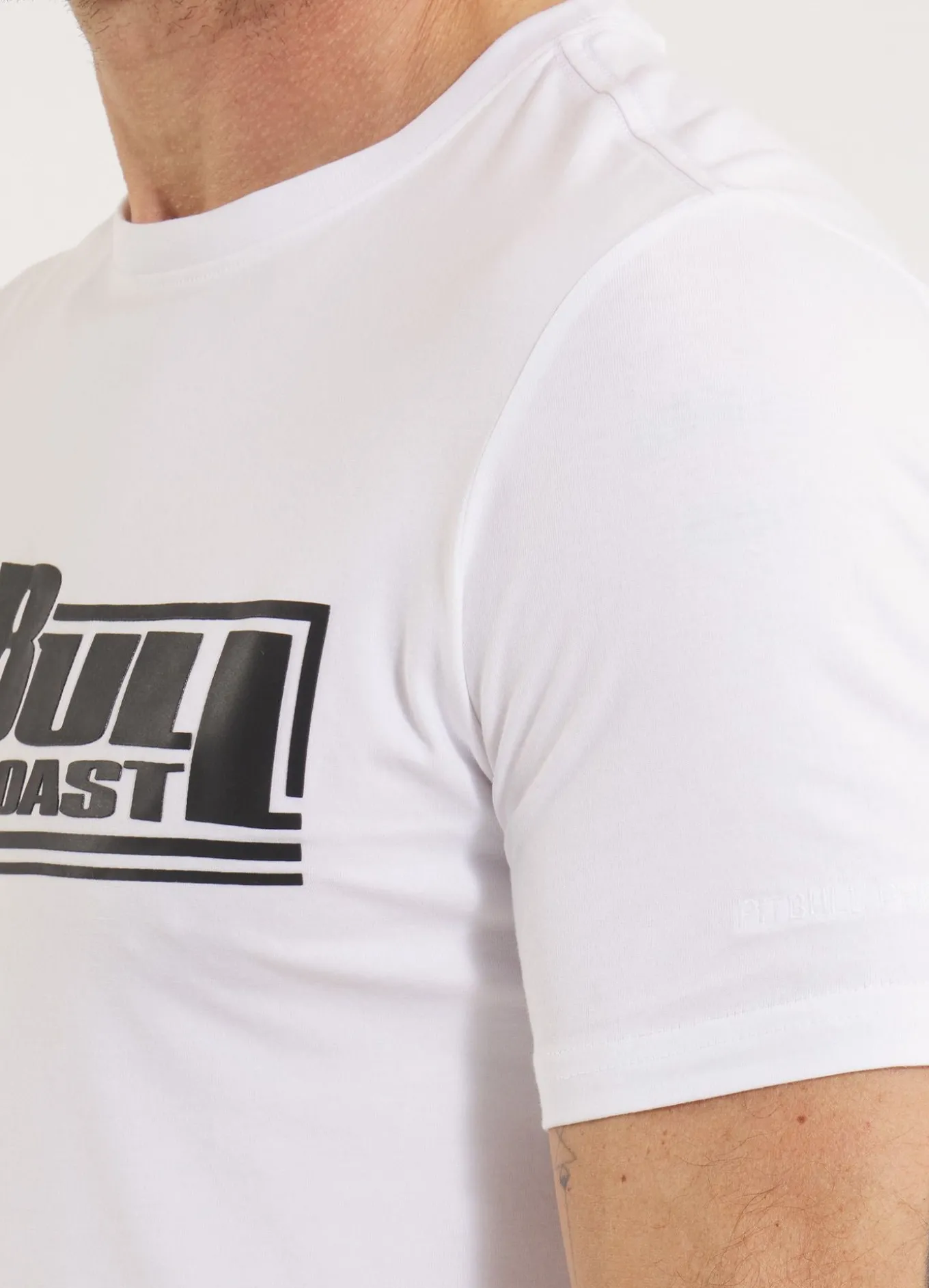 Men's T-Shirt Slim Fit Classic Boxing - White