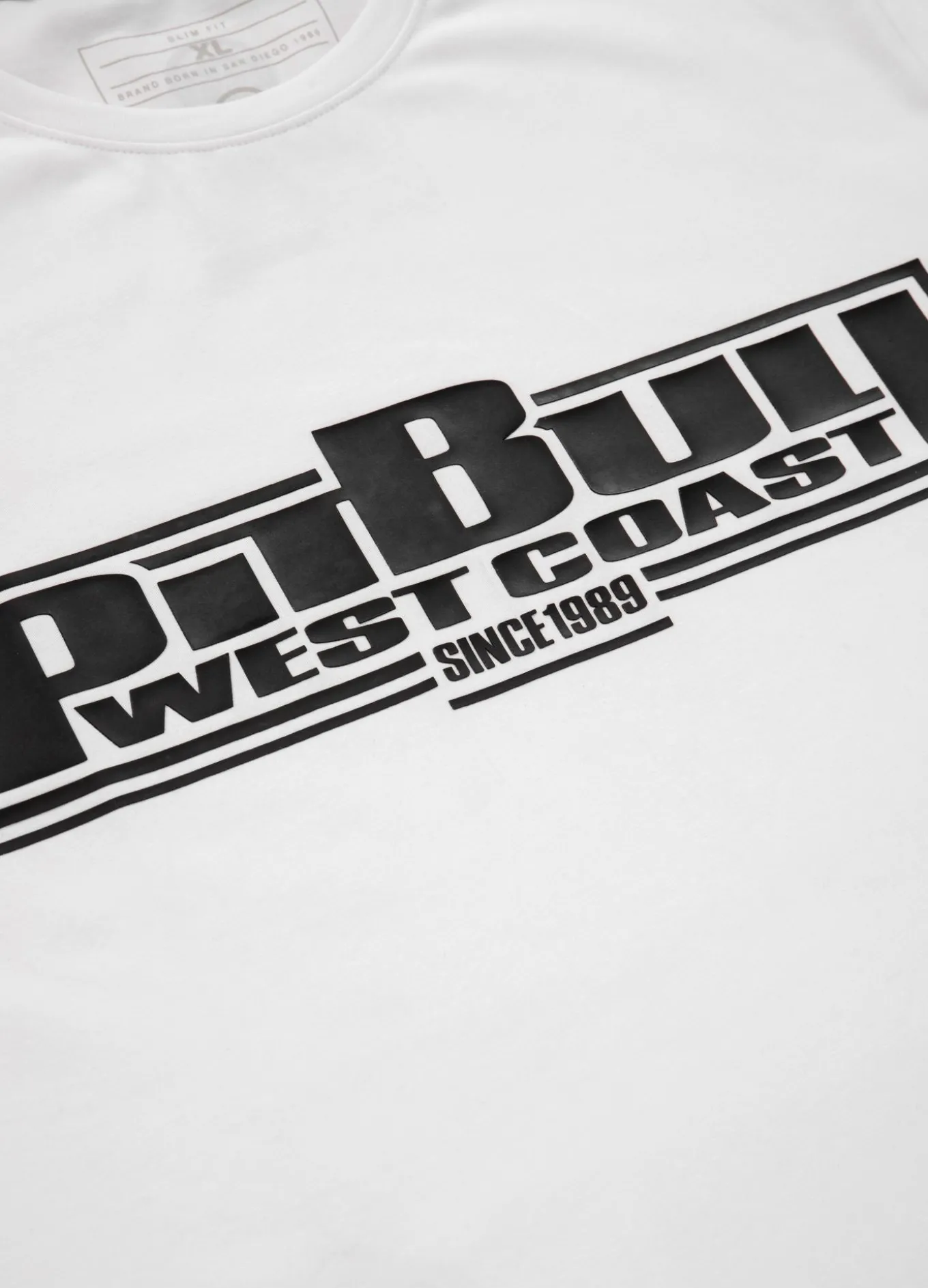 Men's T-Shirt Slim Fit Classic Boxing - White