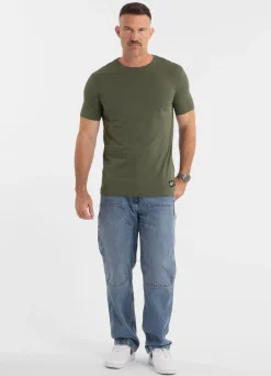 Men's T-Shirt Slim Fit NO LOGO - Olive