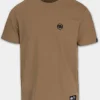 Men's T-Shirt SMALL LOGO - Coyote brown