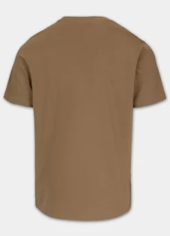 Men's T-Shirt SMALL LOGO - Coyote brown