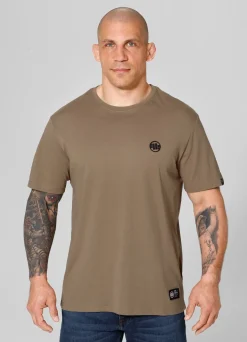 Men's T-Shirt SMALL LOGO - Coyote brown