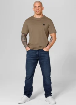 Men's T-Shirt SMALL LOGO - Coyote brown