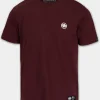 Men's T-Shirt SMALL LOGO - Dark burgundy