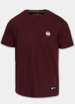 Men's T-Shirt SMALL LOGO - Dark burgundy