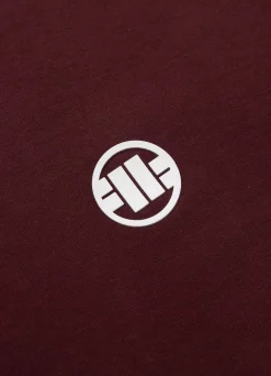 Men's T-Shirt SMALL LOGO - Dark burgundy