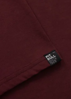 Men's T-Shirt SMALL LOGO - Dark burgundy