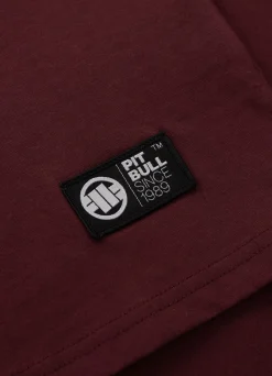 Men's T-Shirt SMALL LOGO - Dark burgundy
