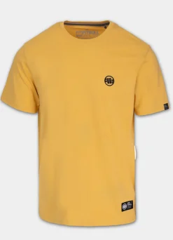 Men's T-Shirt SMALL LOGO - Pale yellow