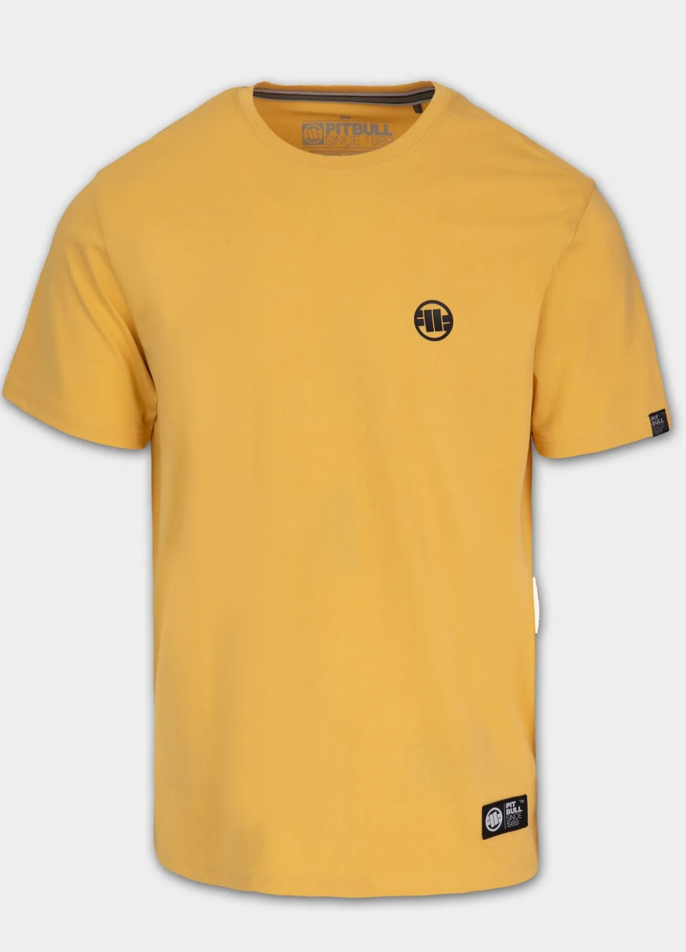 Men's T-Shirt SMALL LOGO - Pale yellow