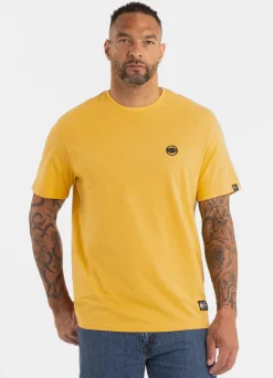 Men's T-Shirt SMALL LOGO - Pale yellow