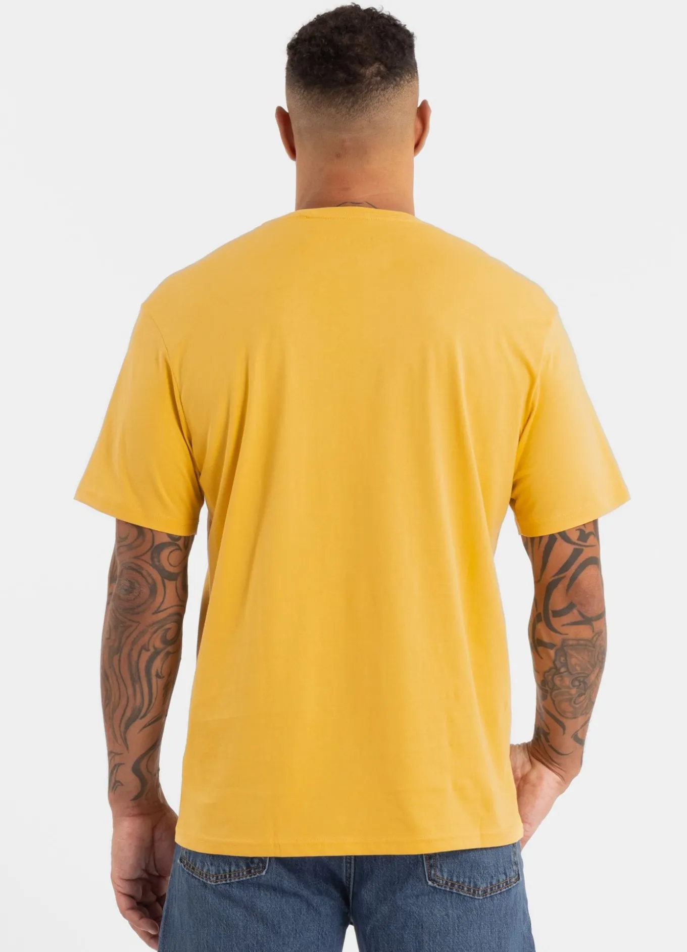 Men's T-Shirt SMALL LOGO - Pale yellow