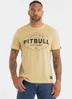 Men's T-Shirt Ultra Light PITBULL CO. - Yellow