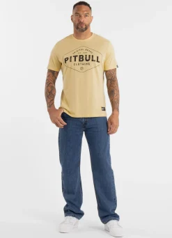Men's T-Shirt Ultra Light PITBULL CO. - Yellow