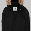 Men's winter hooded parka jacket Forest