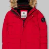Men's winter hooded parka jacket Forest