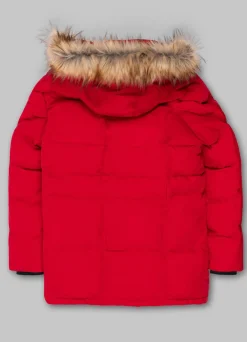 Men's winter hooded parka jacket Forest