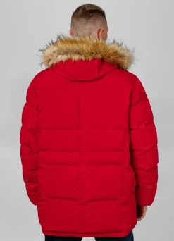 Men's winter hooded parka jacket Forest