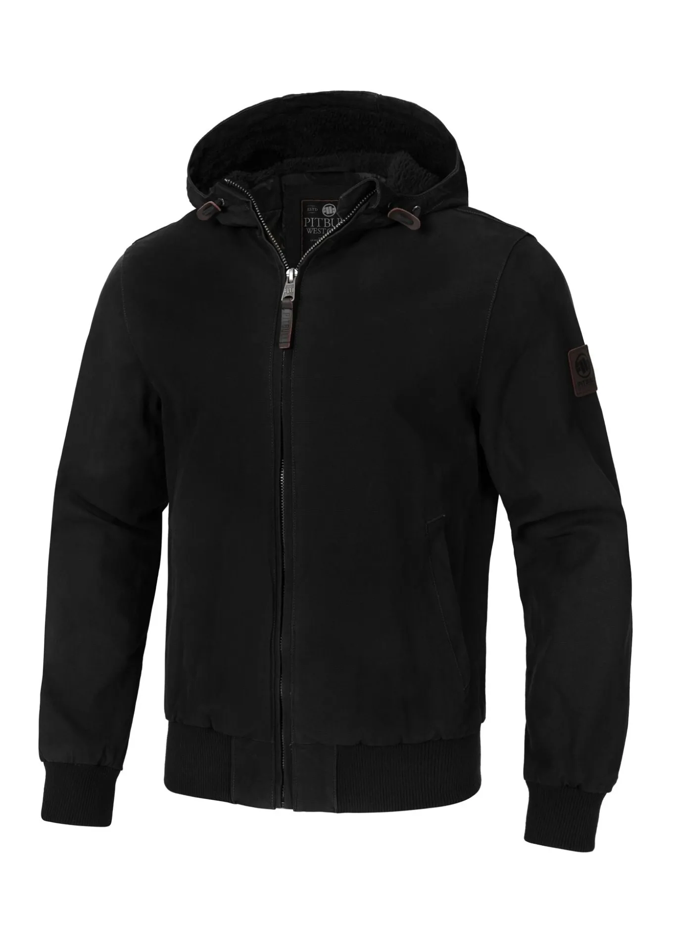 Men's winter hooded jacket Crimson