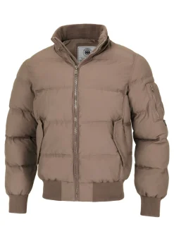 Men's winter hooded jacket Burnt