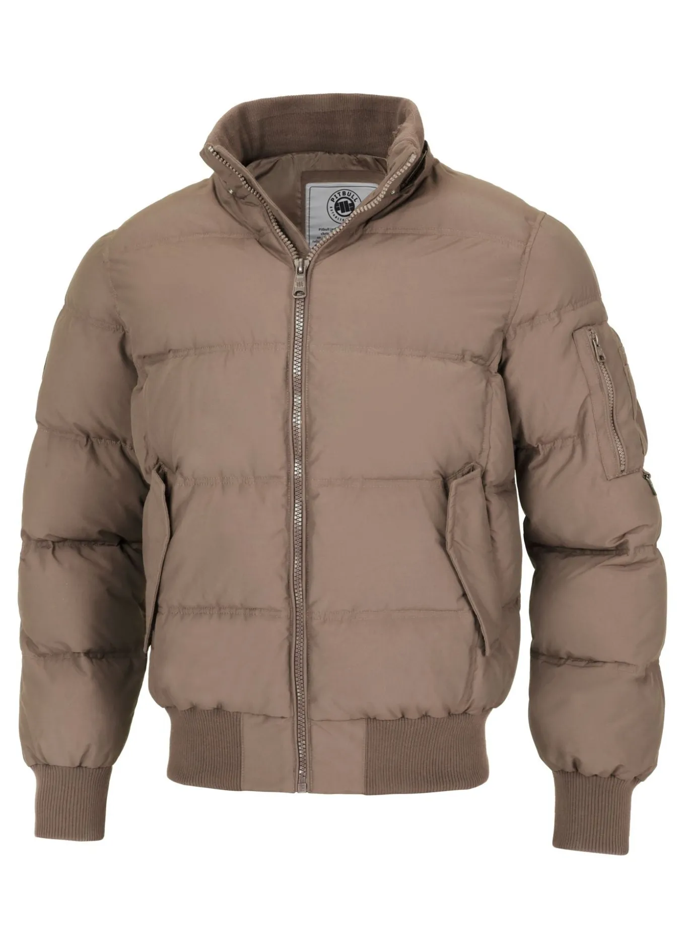 Men's winter hooded jacket Burnt
