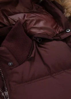 Men's winter hooded jacket Burnt