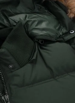Men's winter hooded jacket Burnt