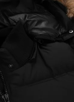 Men's winter hooded jacket Burnt