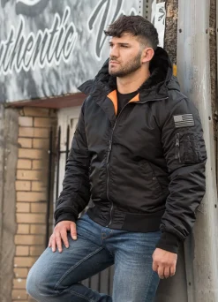 Men's winter hooded jacket Encino
