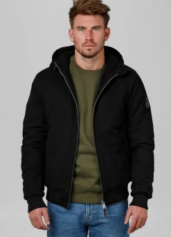 Men's winter hooded jacket Crimson