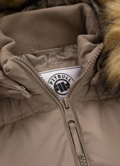 Men's winter hooded jacket Burnt