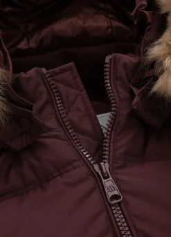 Men's winter hooded jacket Burnt