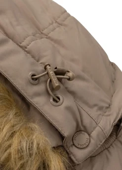 Men's winter hooded jacket Burnt
