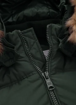 Men's winter hooded jacket Burnt