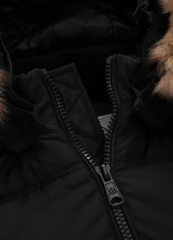 Men's winter hooded jacket Burnt