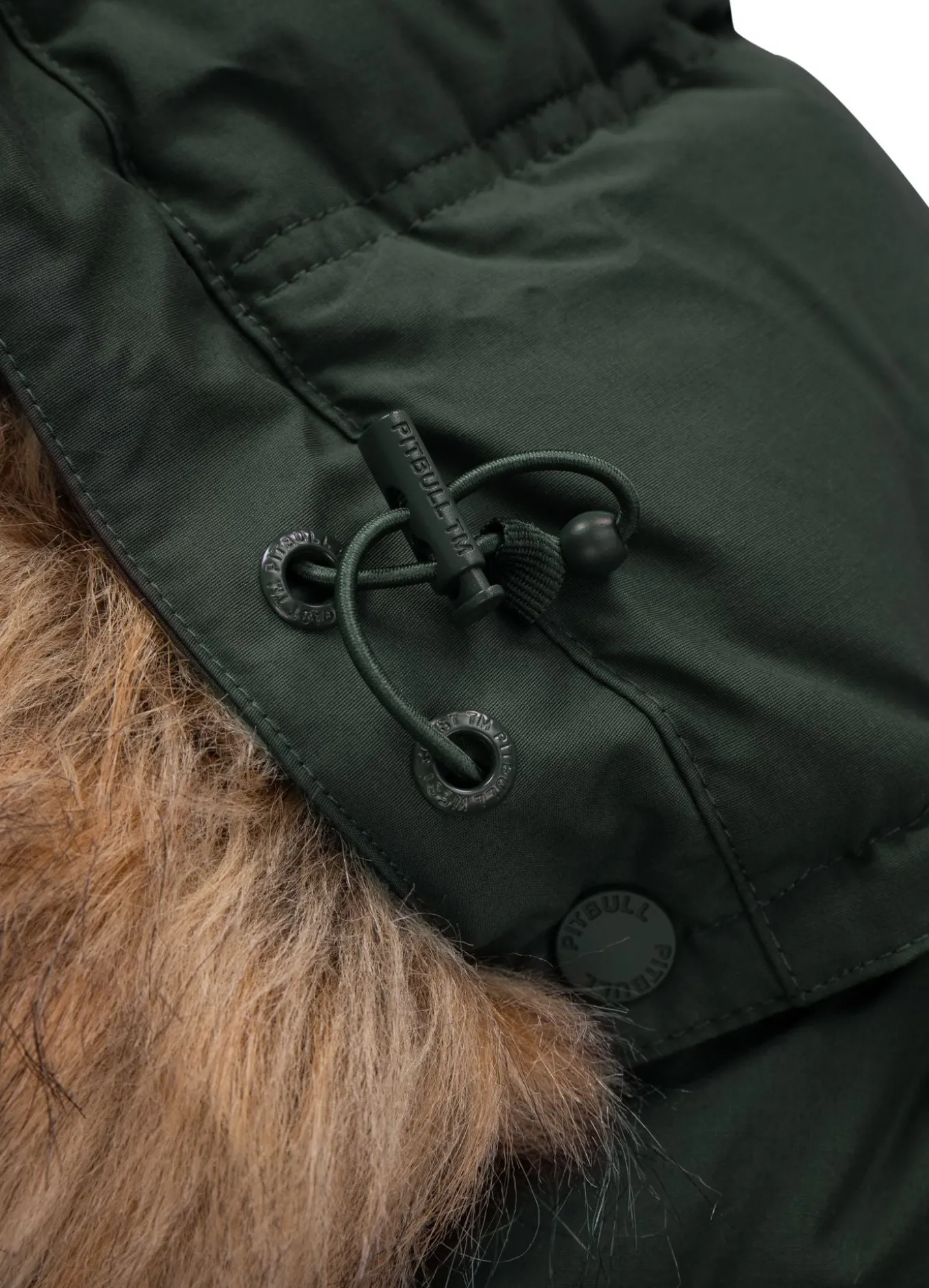 Men's winter hooded jacket Burnt