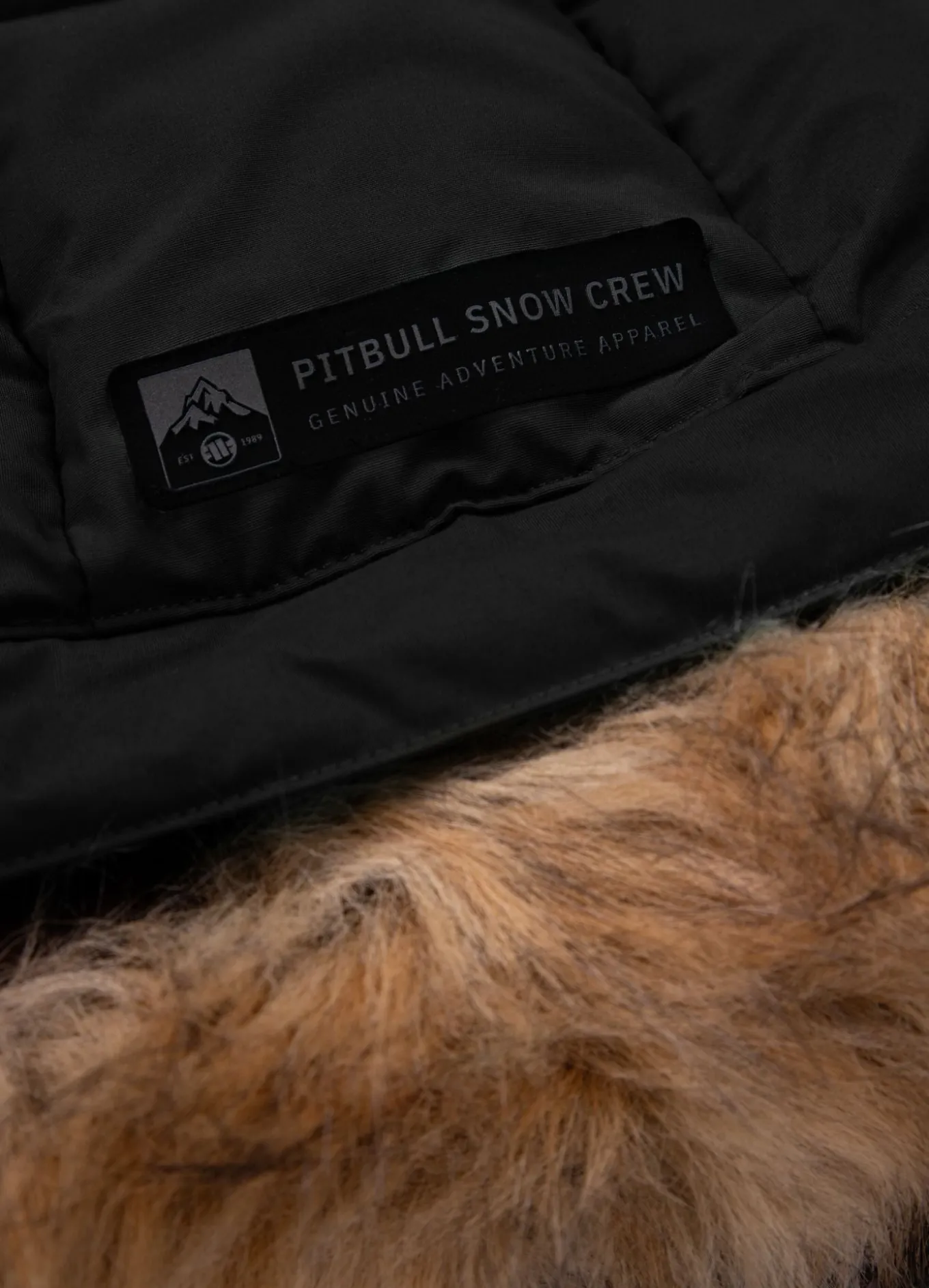 Men's winter hooded jacket Burnt
