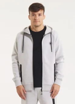 Men's Zip-up hoodie DOGWOOD - Whity blue