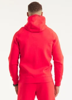Men's Zip-up hoodie DOGWOOD - Fluo red