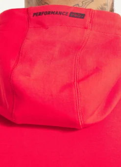 Men's Zip-up hoodie DOGWOOD - Fluo red