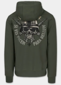 Men's Zip-up hoodie PARA BELLUM