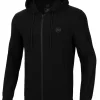 Men's Zip-up hoodie Pique Rockey - Black