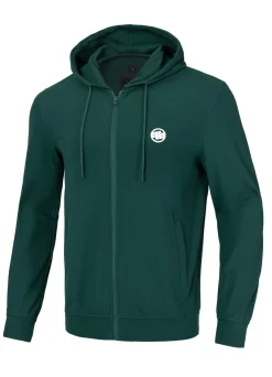 Men's Zip-up hoodie Pique Rockey - Dark green
