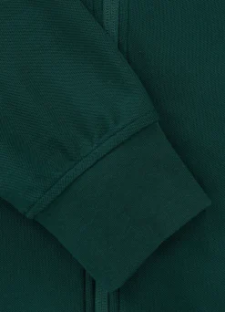 Men's Zip-up hoodie Pique Rockey - Dark green