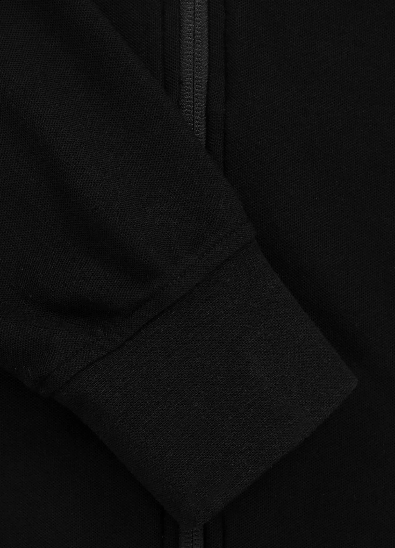 Men's Zip-up hoodie Pique Rockey - Black